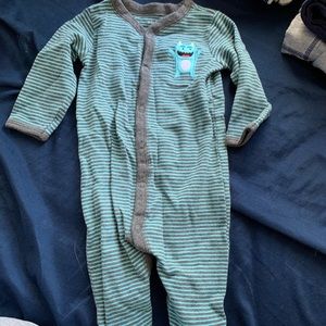 footed monster onsie